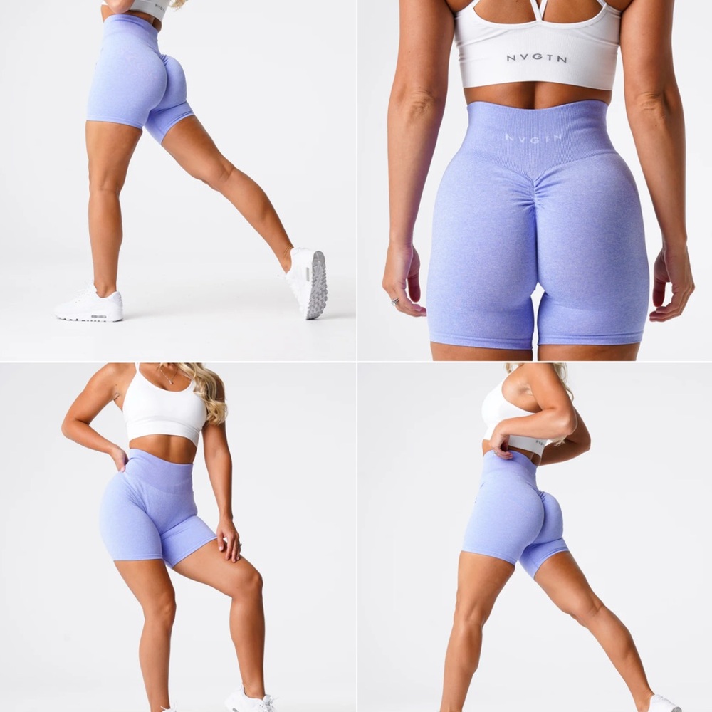 NVGTN Women's Purple High-Waisted Shorts